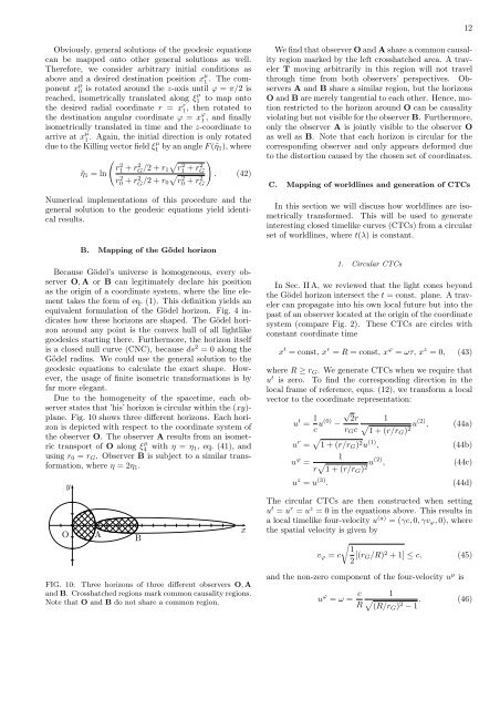 The Gödel universe - Institut für Theoretische Physik der Universität ...