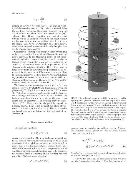The Gödel universe - Institut für Theoretische Physik der Universität ...