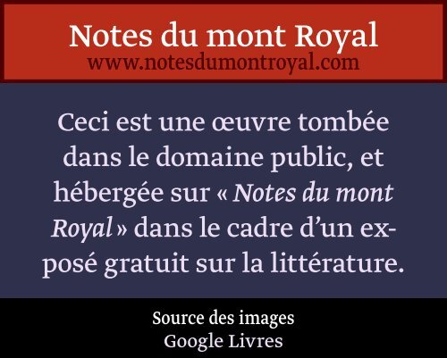 des Orientaux?. - Notes du mont Royal