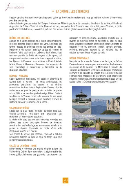 Dossier de presse Drôme Tourisme 2013