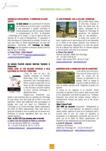 Dossier de presse Drôme Tourisme 2013