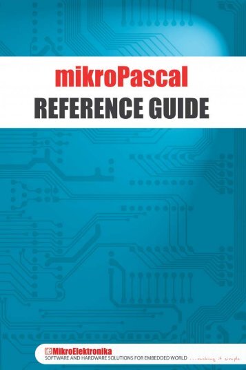 mikroPascal Reference Guide - MikroElektronika