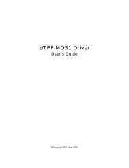 z/TPF MQS1 Driver User's Guide - IBM