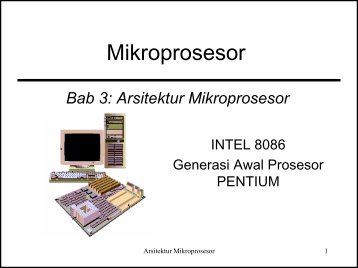 Arsitektur Mikroprosesor - ELearning Jogja