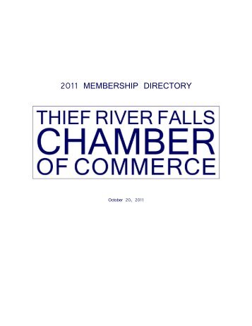 2011 MEMBERSHIP DIRECTORY - TRF Chamber of Commerce