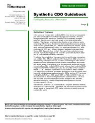 Synthetic CDO Guidebook