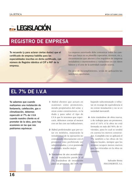 Revista La Jetica 24. - Apefonca.org