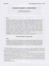 o conceito de contingência: um enfoque histórico' - PePSIC