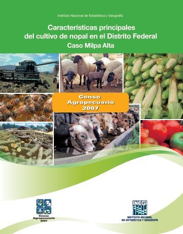 Características principales del cultivo de nopal en el Distrito ... - Inegi