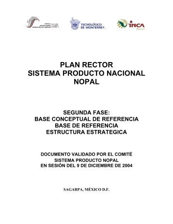 PLAN RECTOR SISTEMA PRODUCTO NACIONAL NOPAL - amsda