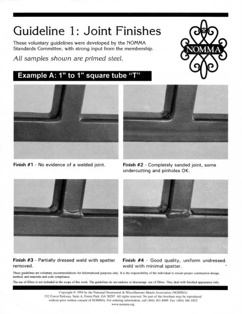 Guideline 1: Joint Finishes - The Northeast Chapter of NOMMA