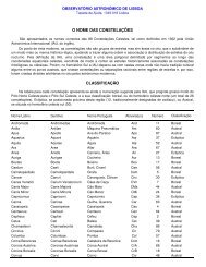 O Nome das Constelações - Observatório Astronómico de Lisboa