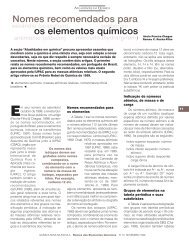 Nomes recomendados para os elementos químicos - Química Nova ...