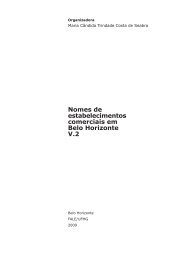 Nomes de estabelecimentos comerciais em Belo ... - Fale - UFMG