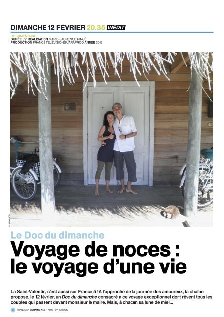 voyage de noces : le voyage d'une vie - France 5