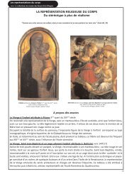 La représentation religieuse du corps - Les musées d'Angers