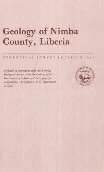 Geology of Nimba County, Liberia - USGS