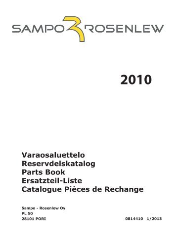 Varaosaluettelo Reservdelskatalog Parts Book ... - Sampo-Rosenlew