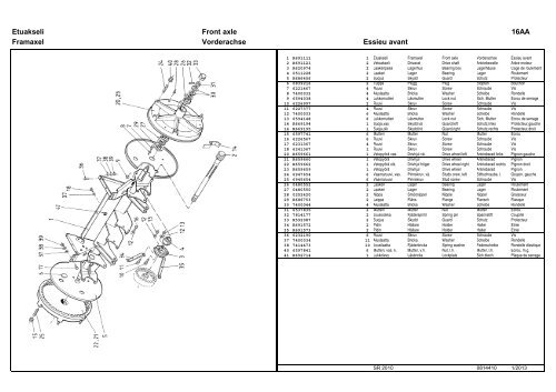 Varaosaluettelo Reservdelskatalog Parts Book ... - Sampo-Rosenlew