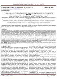 evaluation of nimba taila and manjistha churna in - International ...