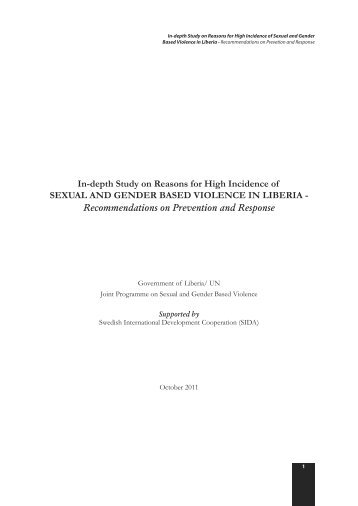 Study on preventing sexual and gender-based violence in Liberia