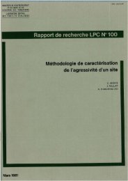 Rapport de recherche lPC N° 100 - LCPC