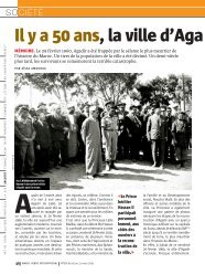 Il ya 50 ans, la ville d'Aga d Agadir - Maroc Hebdo International