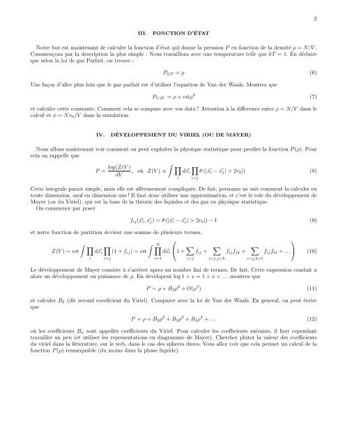 Sph`eres dures et Physique statistique - Espci