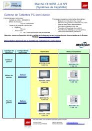 Gamme de Tablettes PC semi durcie - achats-publics.fr