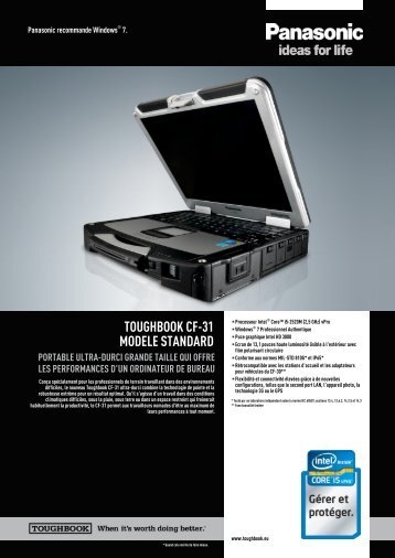 toughbook cf-31 modele standard portable ultra-durci grande taille ...