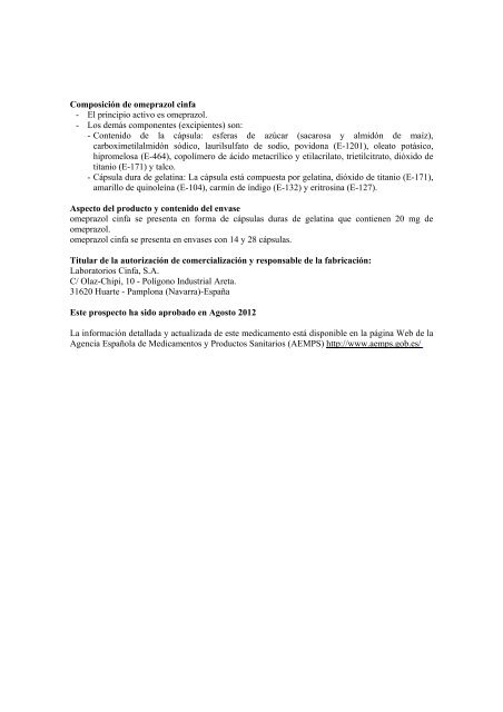 Prospecto PDF - CINFA International