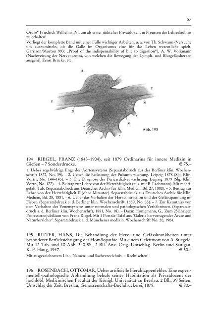 Geschichte der Kardiologie von Harvey bis Barnard ANTIQUARIAT ...