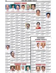 TN, Puducherry assembly polls - Prominet winners ... - The Hindu
