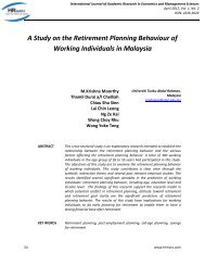 A Study on the Retirement Planning Behaviour of Working - Human ...