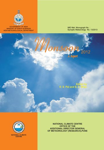 Monsoon Report 2012 - (IMD), Pune