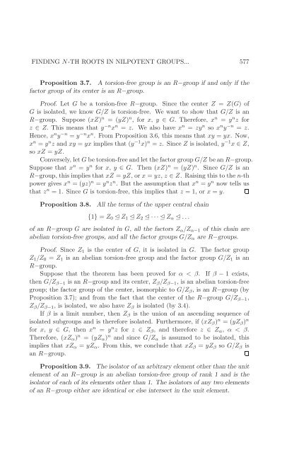 FINDING N-TH ROOTS IN NILPOTENT GROUPS AND ...