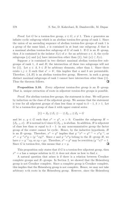 FINDING N-TH ROOTS IN NILPOTENT GROUPS AND ...