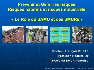 Présentation du SAMU et du SMUR - Les services de l'État dans le ...