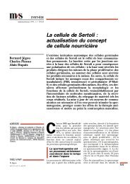 La cellule de Sertoli : actualisation du concept de ... - iPubli-Inserm