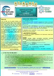 NEWSLETTER - Comité Sud Francilien de la Fédération Française ...