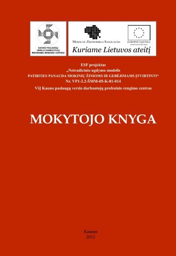 Leidinys „Mokytojo knyga“ - ES parama