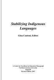 Stabilizing Indigenous Languages - Jan.ucc.nau.edu - Northern ...