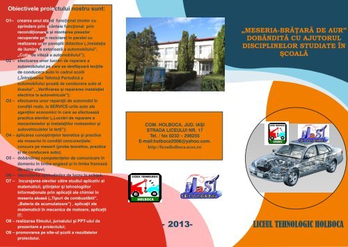aici - Liceul Tehnologic Holboca - uCoz