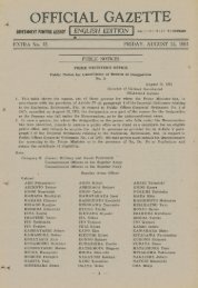 OFFICIAL GAZETTE