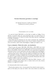 Particules élémentaires, gravitation et cosmologie - Collège de France