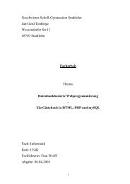 Fach: Informatik - Jan-Gerd Tenberge