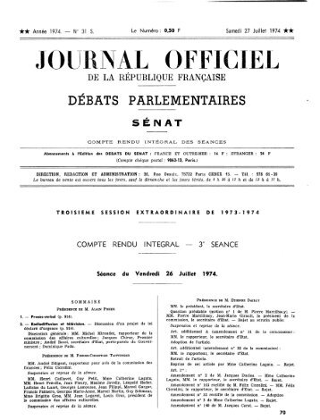 JOUI' AL OFFICIEL - Sénat
