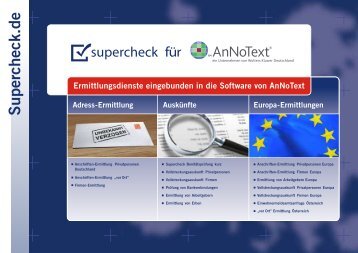 Wer ist Supercheck? - AnNoText