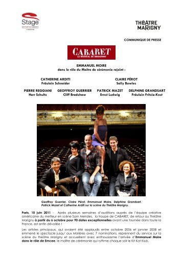 CP annonce cast CABARET 20110610.pdf - Stage Entertainment