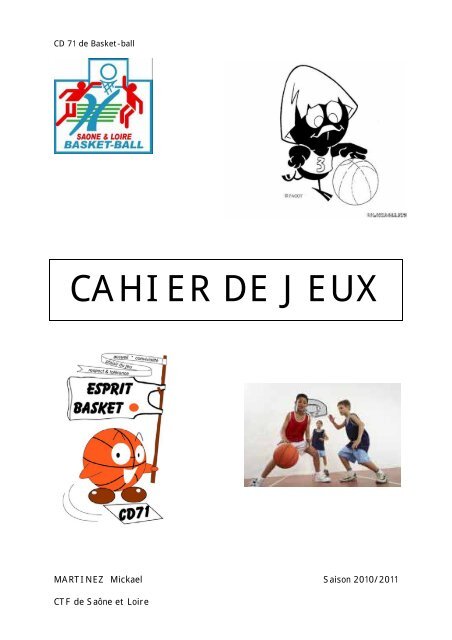 CAHIER DE JEUX - Comité Basket Ball 71